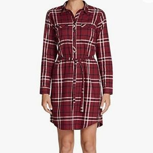 💗Eddie Bauer Stine's Flannel Shirt Dress